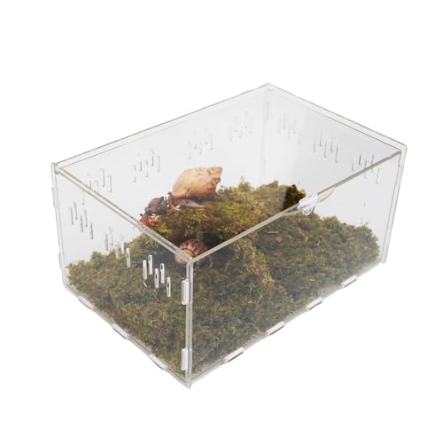 Jinymral Hermit Crab Tank, Starter Cage Kit with 7 Inch Adjustable Climbing Toys and 3.5oz Substrate