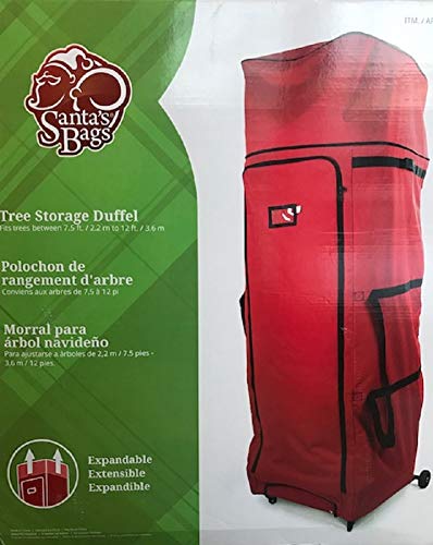 Santa's Bags Tree Storage Expandable Duffel Bag for Trees 7.5' - 12'