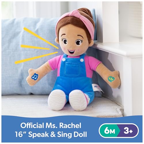 Ms. Rachel 6072297 Speak & Sing Doll, 16 Inch Tall Interactive Toy thumb #1