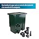 AquaForte CompactSieve, 49x32x55cm, Siebelement 40x24cm und Durchlass 300 Micron, Max. Leistung 15m³/Stunde, Pumpeneingang 3 Hähne 25/32/40mm Schlauchanschluss, Ab- und Überlaufschutz 75mm