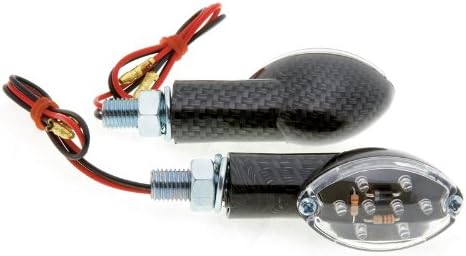 LP USA Short Stalk III LED Turn Signal Carbon Look/clear
