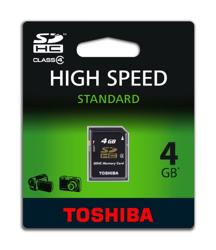 Toshiba SD K04GJ   Tarjeta de Memoria SecureDigital de 4 GB, Negro