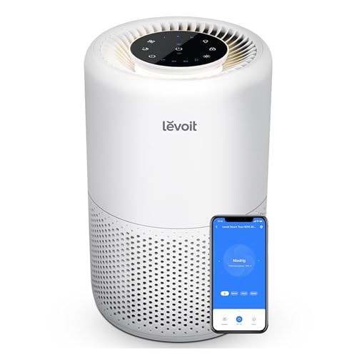 LEVOIT Luftreiniger HEPA Filter, Luftfilter gegen Schimmel Staub Pollen Gerüche, bis zu 35㎡ Raucherzimmer, Airpurifier Schlafmodus Nachtlicht Timer, App Steuerung LEVOIT Luftreiniger HEPA Filter, Luftfilter gegen Schimmel Staub Pollen Gerüche, bis zu 35㎡ Raucherzimmer, Airpurifier Schlafmodus Nachtlicht Timer, App Steuerung
