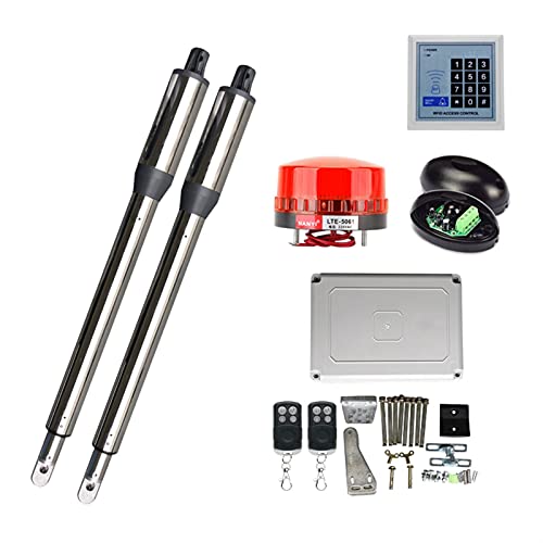 Motor de puerta corrediza, 300 kg Automatic Double Leaf Swing Gate Actuator Drive con GSM Control remoto Pistón eléctrico Puerta de giro Puerta de motor Aperador(D)
