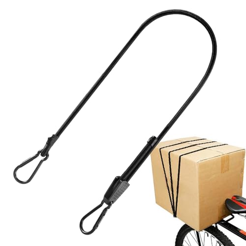 Correas elásticas, cables elásticos con ganchos | Cable impermeable para camión, elástico de alto rendimiento con clips, cuerda de equipaje resistente a los rayos UV para carros