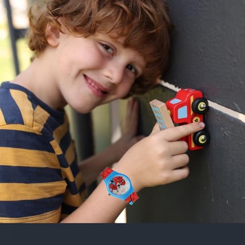 Image of Marvel Spider Man Kids Analog Wrist Watch for Boys | Soft Silicone Strap | Lightweight Comfortable Watch for Children | Adjustable Buckle Casual Daily Wear Watch for Kids
