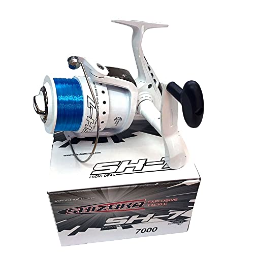 SHIZUKA Mulinello da Pesca Imbobinato SK7 7000 7000 Potente per Grandi Predatori a Spinning per Pesca Bolentino dalla Barca Idelale Anche per Siluri e Carpfishing