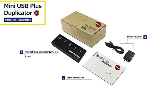 Image of [New Update Version] EZ Dupe 1 to 4 Mini USB Plus MK II Duplicator - Standalone Portable USB Flash Media Thumb Drive Compact Copier (DM-FU0-5V04B-V2)