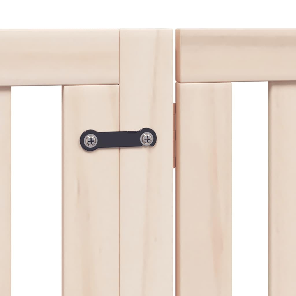10-TLG. Puerta plegable para perros de madera de álamo con puerta de 800 cm de longitud independiente, para perros, cachorros, jardín, terraza, protección y seguridad en exteriores