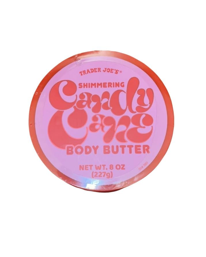 Shimmering Candy Cane Body Butter. NET WT. 8oz (227g) by Trader Js