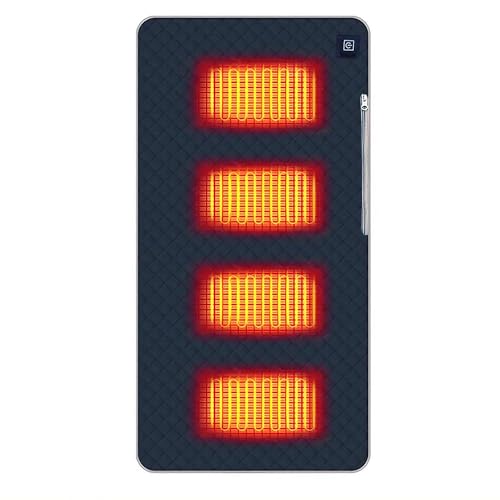 LYPPUL Sitzkissen Beheizbar Outdoor, 45 x 90 cm Beheizbares Sitzkissen, Stadion sitzkissen mit 3 Heizstufen, Beheizt USB Beheiztes Heizkissen, beheiztes sitzkissens für Ausflug Camping Bürostuhl Sofa