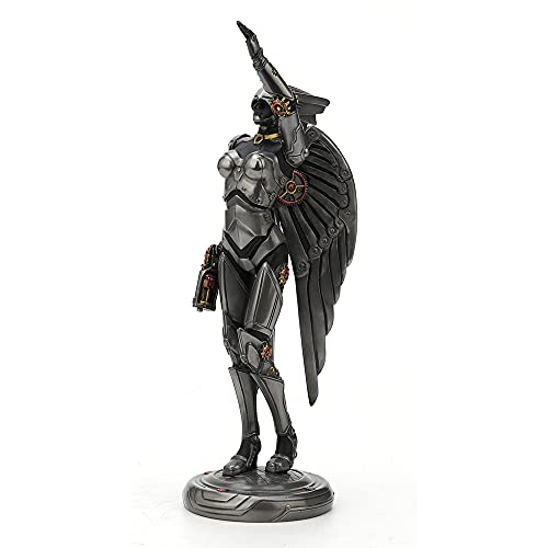 Estatua estilo Art Deco Steampunk Angel de 9 5/8 pulgadas miniatura 3