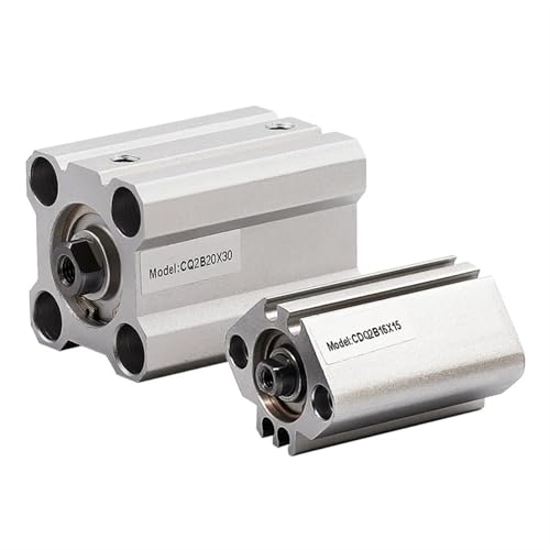 Cylindre pneumatique compact CDQ2B20 mini vérin mince de positionnement 50mm