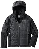 Columbia Big Boys' Fast Trek Hybrid Jacket, Black, Medium