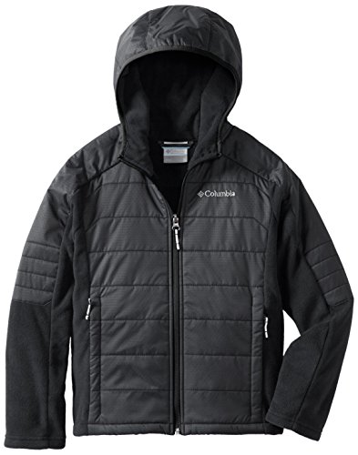Columbia Big Boy's Fast Trek Hybrid Outerwear, black, Medium