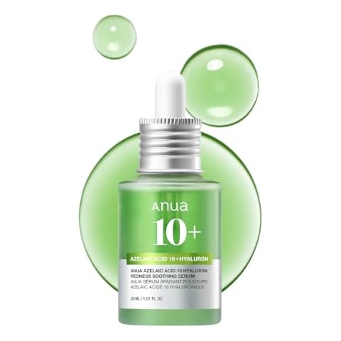Anua Azelaic Acid 10 Hyaluron Redness Soothing Serum, Facial Serum for Sensitive skin, Hyaluronic Acid, Niacinamide, Spot Care, Natural Color, Vegan, Korean Skincare (30ml/ 1.01 fl oz.) Cover