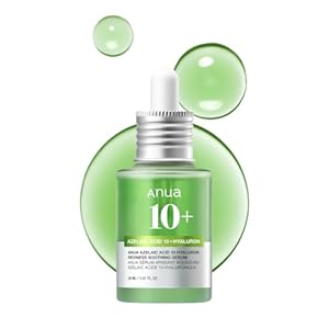 Anua Azelaic Acid 10 Hyaluron Redness Soothing Serum, Facial Serum for Sensitive skin, Hyaluronic Acid, Niacinamide, Spot Care, Natural Color, Vegan, Korean Skincare (30ml/ 1.01 fl oz.)