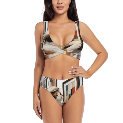 Maillot de bain deux pièces ajustable Art Cat idéal pour vos journées spa