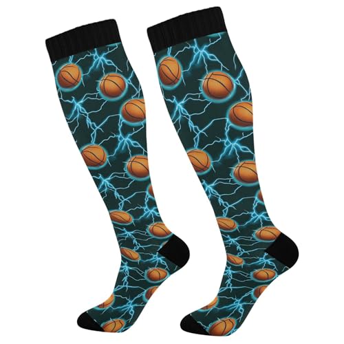 Calcetines de compresión para hombres y mujeres, 15-20 mmHg, para enfermeras, embarazo, vuelo, correr, viajes, multicolor (Multicolor17), talla única