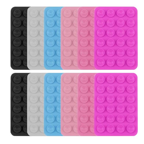 DUINIU Ventosas para Teléfonos Móviles De 4 Piezas, Juego De Ventosas De Silicona De Doble Cara, Grabación De Videos Y Soporte para Teléfonos Móviles.