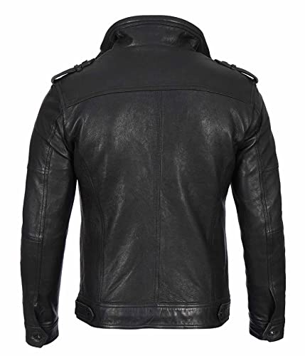 Decrum Real Mens Leather Jacket – Cafe Racer Style Casual Leather Jackets For Men4