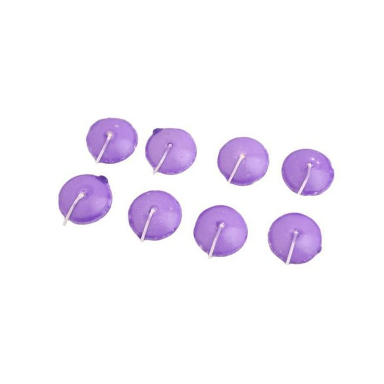 RORPOIR 10pcs Unscented Floating Candles for Wedding and Party Decorations Purple Paraffin Wax Discs for Romantic Events Housewarmings and Christmas Celebrations