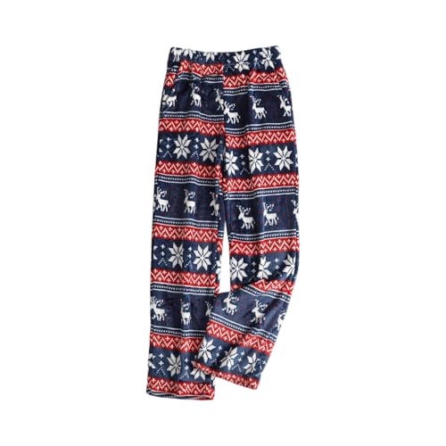 Womens Pajama Pants Flannel Christmas Printed Casual Pants with Pockets - image 1