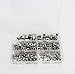 Leberna 180 Pcs 304 Stainless Steel Flat Head Threaded Rivetnut Insert Nutsert Rivet Nut Fastener Assortment Rivnut Tool Kit Nuts- Various Metric Sizes Screw Set M3 M4 M5 M6 M8 M10 Rivenut Assortment