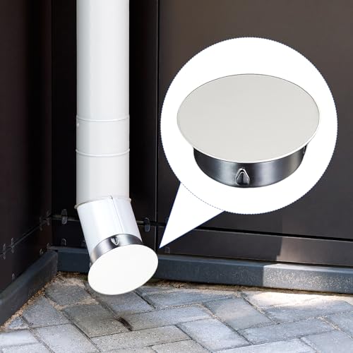 Ofenrohr Abdeckung 100MM Edelstahl Dichtung Kaminlochdeckel Kaminrohr Rauchrohr Wanddurchführung Muffenstopfen Cover Aussen Hitzeschutz Schornsteinabdeckung für Allegängigen Ofenrohre Rohrabdeckkappe