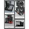 PC Test Bench Open Air Computer Case MATX Motherboard Chassis Aluminum Bracket DIY Bare Frame MATX Support 120 240 360 Liquid Cooling