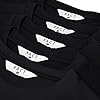 Xact Men’s T-Shirts 5 Pack – 100% Cotton Plain Crew Neck Tees, Regular Fit Short Sleeve Multipack (5-Pack - Solid Black) XXXL #5