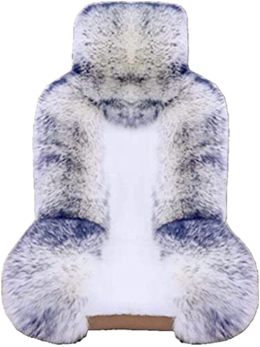 Gracefur Sheepskin Car Seat Cover Genuine Wool Seat Cover Fluffy Fur Front Seat Covers Fits Cars, Trucks, Suv, Or Van (Grey Tips) #TOP5