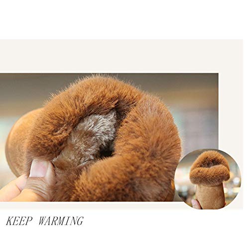 Dayiss Baby Girl's Warm Winter Fur Snow Boots Toddler Soft Sole Anti-Slip Infant Prewalker Shoes Winter Sneaker for Boys and Girls4