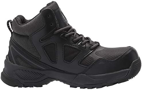 Shoes for Crews Defender Mid, Men's, Women's, Unisex Nano Composite Toe (NCT) Work Shoes, Slip Resistant, Water Resistant, Black, Men's 11.5 / Women's 13 | Image 5