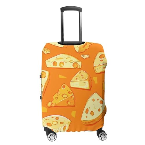 Cut Cheese Slices Luggage Covers Washable Travel Suitcase Cover Elastic Baggage Protector4
