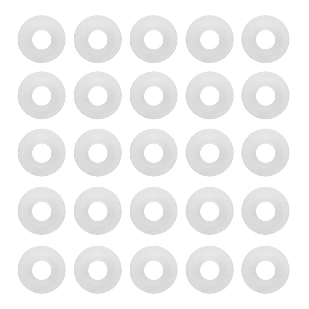 25 Pezzi Guarnizioni Tappi Bottiglie Vetro,Silicone Guarnizione,Guarnizioni Bottiglie Vetro,Guarnizioni Bottiglia Vetro Tappi Silicone,Rondella in Gomma per cap Swing Top Bottiglia di Vetro White
