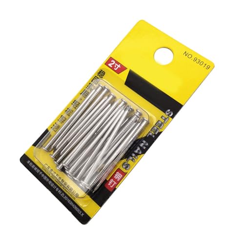 Clavos de acero para ensamblaje de muebles set para colgar cuadros y carpintería, adecuados para drywall y pino, con 2 tamaños miniatura 3