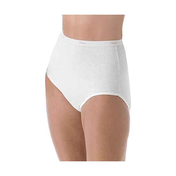 Hanes No Ride Up Cotton Brief (PP40WH) White, 8