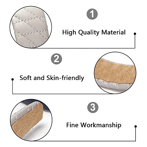 2 cerchietti larghi in pelle a quadri, alla moda