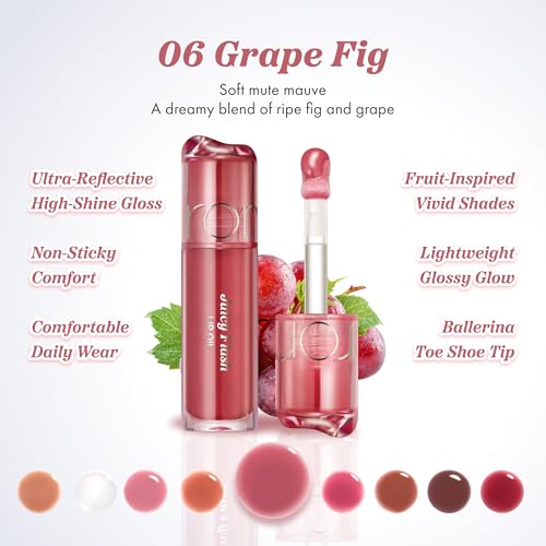 Image of rom&nd JUICY FLASH LIP OIL 06 GRAPE FIG