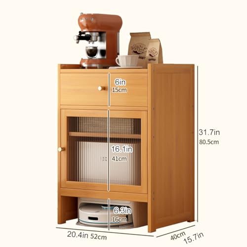 Meuble de rangement aspirateur robot de style rustique noir - 3