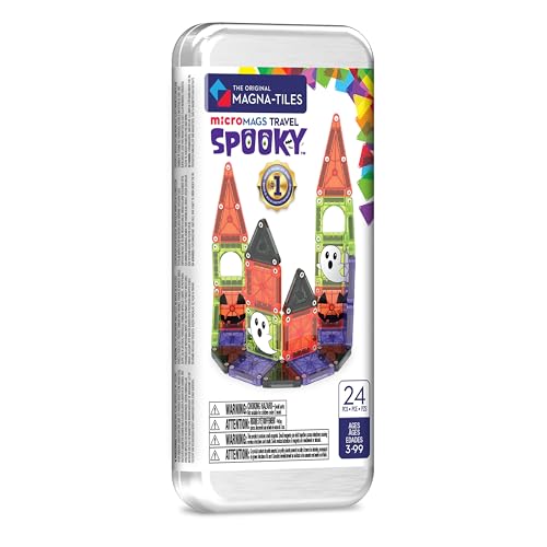 Image of MAGNA-TILES microMAGS 24-Piece Spooky Travel Set, The Original Magnetic Building Brand