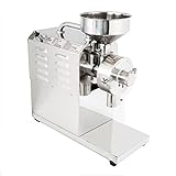 CGOLDENWALL SY-1200 mit Sockel, kleine Edelstahl-Körnungsmühle zur Lebensmittelverarbeitung, Multifunktions-Körnmahlwerk, Superfeine Getreidemühle, Pulver-Maschine, Lappmaschine (220 V)