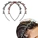 Produktbild Frisurenhilfe Haarreif mit Klammern,Double Bangs Hairstyle Hairpin,Stirnband Haarhalter Haarschmuck Haarband,Haarreif mit Klammern Schwarz,Twist Clip Stirnband