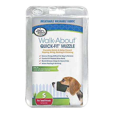 Four Paws Walk-About Quick-Fit Dog Muzzle 2 - Small Cover