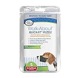Four Paws Walk-About Quick-Fit Adjustable Dog Muzzle for Small Dogs, Washable & Breathable, Black, 1 Count