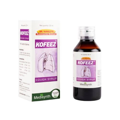 MEDISYNTH Kofeez Cough Syrup 120ml (Pack of 2) | Homeopathic Remedy for Cough, Breathing Difficulty,...