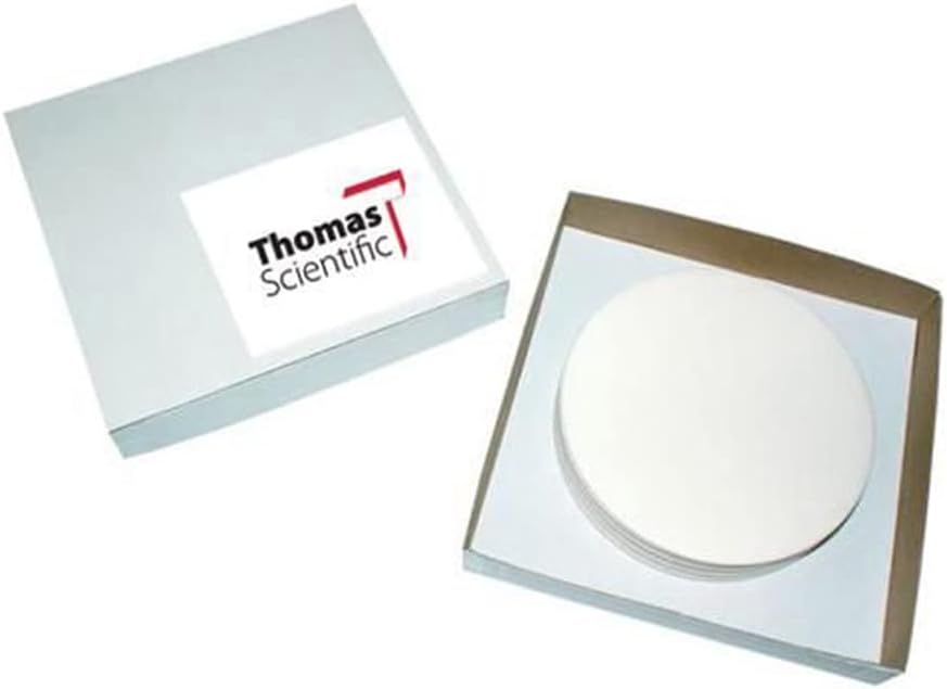 Thomas CFP2-047 Cellulose Qualitative Filter Paper, 8 Micron, Medium-Slow Flow, Grade CFP2, 4.70cm Diameter (Pack of 100)