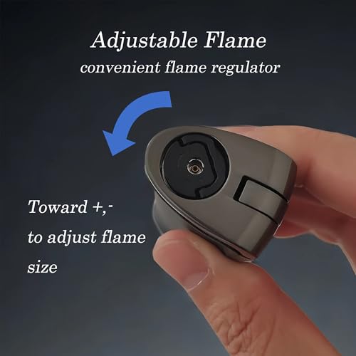 Encendedor de soplete recargable de butano con llama triple miniatura 3