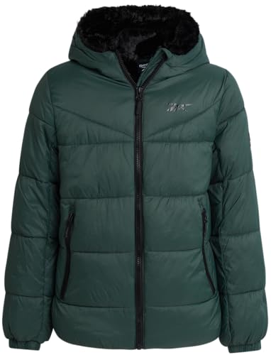 Image of Reebok Girls Winter Coat - Heavyweight Quilted Sherpa Lined Parka Puffer Jacket - Warm Winter Jackets for Girls